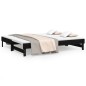 vidaXL Sofá cama extraíble madera maciza de pino negro 2x(100x200) cm vidaXL Sofá cama extraíble madera maciza de pino negro 2x(100x200) cm