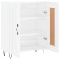 vidaXL Aparador de madera contrachapada blanco brillante 69,5x34x90 cm vidaXL Aparador de madera contrachapada blanco brillante 69,5x34x90 cm