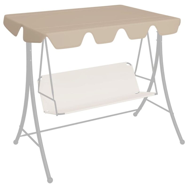 vidaXL Dosel de repuesto columpio de jardín beige 150/130x105/70 cm vidaXL Dosel de repuesto columpio de jardín beige 150/130x105/70 cm