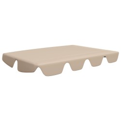 vidaXL Dosel de repuesto columpio de jardín beige 150/130x105/70 cm