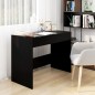 vidaXL Escritorio de madera contrachapada negro 101x50x76,5 cm vidaXL Escritorio de madera contrachapada negro 101x50x76,5 cm