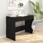 vidaXL Escritorio de madera contrachapada negro 101x50x76,5 cm vidaXL Escritorio de madera contrachapada negro 101x50x76,5 cm