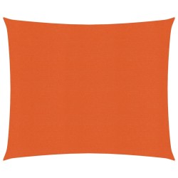 vidaXL Toldo de vela HDPE naranja 160 g/m² 3,6x3,6 m