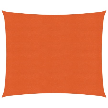 vidaXL Toldo de vela HDPE naranja 160 g/m² 3,6x3,6 m