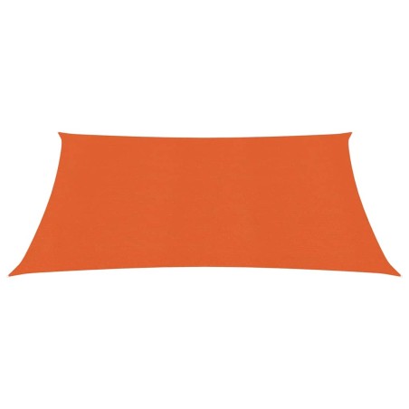 vidaXL Toldo de vela HDPE naranja 160 g/m² 3,6x3,6 m