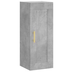 vidaXL Armario de pared madera ingeniería gris hormigón 34,5x34x90 cm