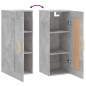 vidaXL Armario de pared madera ingeniería gris hormigón 34,5x34x90 cm vidaXL Armario de pared madera ingeniería gris hormigón 34,5x34x90 cm