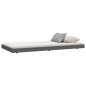 vidaXL Estructura de cama madera maciza de pino gris 75x190 cm vidaXL Estructura de cama madera maciza de pino gris 75x190 cm