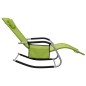 vidaXL Tumbona de textilene verde y gris vidaXL Tumbona de textilene verde y gris