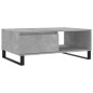 vidaXL Mesa de centro madera de ingeniería gris hormigón 90x60x35 cm