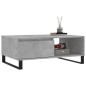 vidaXL Mesa de centro madera de ingeniería gris hormigón 90x60x35 cm