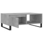 vidaXL Mesa de centro madera de ingeniería gris hormigón 90x60x35 cm