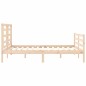 vidaXL Estructura de cama con cabecero madera maciza 160x200 cm vidaXL Estructura de cama con cabecero madera maciza 160x200 cm