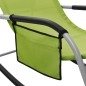 vidaXL Tumbona de textilene verde y gris vidaXL Tumbona de textilene verde y gris