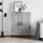 vidaXL Aparador de madera de ingeniería gris hormigón 69,5x34x90 cm vidaXL Aparador de madera de ingeniería gris hormigón 69,5x34x90 cm