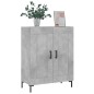 vidaXL Aparador de madera de ingeniería gris hormigón 69,5x34x90 cm vidaXL Aparador de madera de ingeniería gris hormigón 69,5x34x90 cm