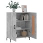 vidaXL Aparador de madera de ingeniería gris hormigón 69,5x34x90 cm vidaXL Aparador de madera de ingeniería gris hormigón 69,5x34x90 cm