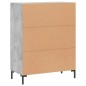 vidaXL Aparador de madera de ingeniería gris hormigón 69,5x34x90 cm vidaXL Aparador de madera de ingeniería gris hormigón 69,5x34x90 cm