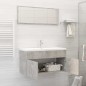vidaXL Set muebles de baño 2 piezas madera contrachapada gris hormigón vidaXL Set muebles de baño 2 piezas madera contrachapada gris hormigón