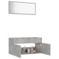 vidaXL Set muebles de baño 2 piezas madera contrachapada gris hormigón vidaXL Set muebles de baño 2 piezas madera contrachapada gris hormigón