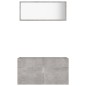 vidaXL Set muebles de baño 2 piezas madera contrachapada gris hormigón vidaXL Set muebles de baño 2 piezas madera contrachapada gris hormigón