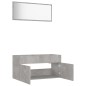 vidaXL Set muebles de baño 2 piezas madera contrachapada gris hormigón vidaXL Set muebles de baño 2 piezas madera contrachapada gris hormigón