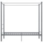 vidaXL Estructura de cama con dosel metal gris 90x200 cm vidaXL Estructura de cama con dosel metal gris 90x200 cm