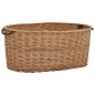 vidaXL Cesta para leña con asas de transporte sauce natural 78x54x34cm vidaXL Cesta para leña con asas de transporte sauce natural 78x54x34cm