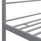 vidaXL Estructura de cama con dosel metal gris 90x200 cm vidaXL Estructura de cama con dosel metal gris 90x200 cm