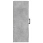 vidaXL Armario de pared madera ingeniería gris hormigón 34,5x34x90 cm