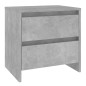 vidaXL Mesitas de noche 2 uds madera de ingeniería gris hormigón vidaXL Mesitas de noche 2 uds madera de ingeniería gris hormigón