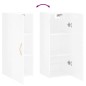 vidaXL Armario de pared blanco brillante 34,5x34x90 cm vidaXL Armario de pared blanco brillante 34,5x34x90 cm
