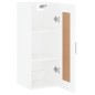 vidaXL Armario de pared madera ingeniería blanco brillo 34,5x34x90 cm vidaXL Armario de pared madera ingeniería blanco brillo 34,5x34x90 cm