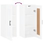 vidaXL Armario de pared madera ingeniería blanco brillo 34,5x34x90 cm vidaXL Armario de pared madera ingeniería blanco brillo 34,5x34x90 cm