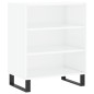 vidaXL Aparador madera de ingeniería blanco brillante 57x35x70 cm vidaXL Aparador madera de ingeniería blanco brillante 57x35x70 cm