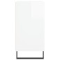 vidaXL Aparador madera de ingeniería blanco brillante 57x35x70 cm vidaXL Aparador madera de ingeniería blanco brillante 57x35x70 cm