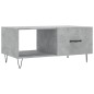 vidaXL Mesa de centro madera contrachapada gris hormigón 90x50x40 cm vidaXL Mesa de centro madera contrachapada gris hormigón 90x50x40 cm