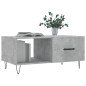 vidaXL Mesa de centro madera contrachapada gris hormigón 90x50x40 cm vidaXL Mesa de centro madera contrachapada gris hormigón 90x50x40 cm