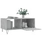 vidaXL Mesa de centro madera contrachapada gris hormigón 90x50x40 cm vidaXL Mesa de centro madera contrachapada gris hormigón 90x50x40 cm
