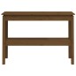 vidaXL Mesa consola de madera maciza de pino marrón miel 110x40x75 cm