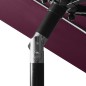 vidaXL Sombrilla de 3 niveles con poste de aluminio burdeos 3 m vidaXL Sombrilla de 3 niveles con poste de aluminio burdeos 3 m