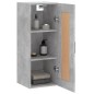 vidaXL Armario de pared madera ingeniería gris hormigón 34,5x34x90 cm vidaXL Armario de pared madera ingeniería gris hormigón 34,5x34x90 cm