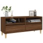 vidaXL Mueble de TV madera contrachapada marrón roble 100x34,5x44,5 cm