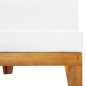 vidaXL Sofá seccional central y cojines blanco crema madera de acacia vidaXL Sofá seccional central y cojines blanco crema madera de acacia