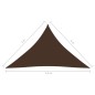 vidaXL Toldo de vela triangular tela Oxford marrón 4x4x5,8 m vidaXL Toldo de vela triangular tela Oxford marrón 4x4x5,8 m