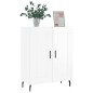 vidaXL Aparador de madera contrachapada blanco brillante 69,5x34x90 cm