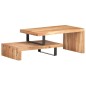 vidaXL Juego de 2 mesas de centro de madera maciza de acacia vidaXL Juego de 2 mesas de centro de madera maciza de acacia