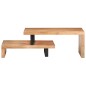 vidaXL Juego de 2 mesas de centro de madera maciza de acacia vidaXL Juego de 2 mesas de centro de madera maciza de acacia