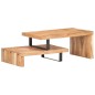 vidaXL Juego de 2 mesas de centro de madera maciza de acacia vidaXL Juego de 2 mesas de centro de madera maciza de acacia