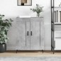 vidaXL Aparador de madera de ingeniería gris hormigón 69,5x34x90 cm vidaXL Aparador de madera de ingeniería gris hormigón 69,5x34x90 cm